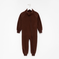 Комбинезон воротник-стойка, цвет коричневый, рост 80-86 см Комбинезон воротник-стойка, цвет коричневый, рост 80-86 см