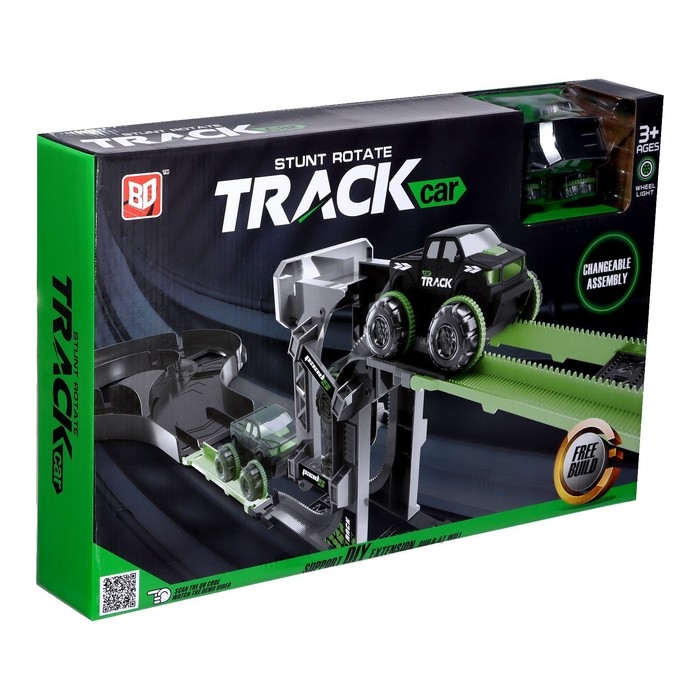 Автотрек «Крутой вираж», с машинкой - перевертышем, работает от батареек Автотрек «Крутой вираж», с машинкой - перевертышем, работает от батареек