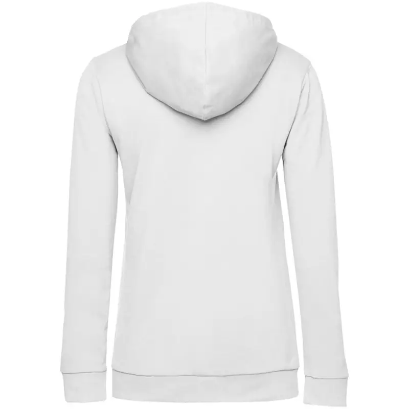 Толстовка с капюшоном женская Hoodie, белая, размер XS
