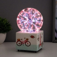 Плазменный шар "Влюбленнойсть" цветной 8,5х8,5х17 см RISALUX Плазменный шар "Влюбленнойсть" цветной 8,5х8,5х17 см RISALUX