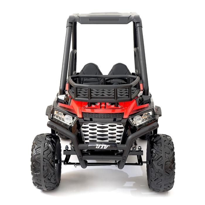 Электромобиль &laquo;БАГГИ&raquo;, максимальная нагрузка 100 кг, АКБ 24V, кожаное сидение, цвет красный