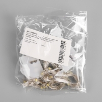 Набор гирлянд &laquo;Нить&raquo; 2 м роса, IP20, серебристая нить, 20 LED, свечение тёплое белое, 3 режима, батарейки AG13х3 (в комплекте), 3 шт.