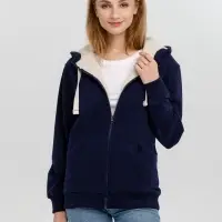 Толстовка на молнии Kulonga Sherpa, темно-синяя, размер S