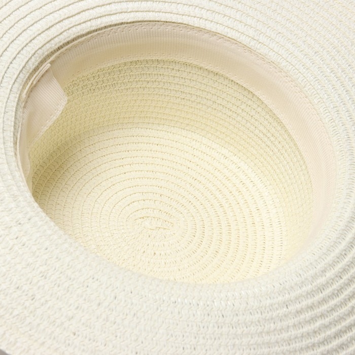 Шляпа женская MINAKU, цв. молочный, р-р 58 Шляпа женская MINAKU, цв. молочный, р-р 58