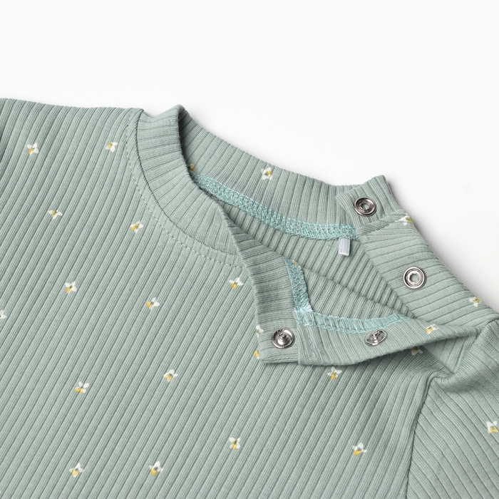 Футболка Крошка Я Olives, р. 62-68, оливковый Футболка Крошка Я Olives, р. 62-68, оливковый