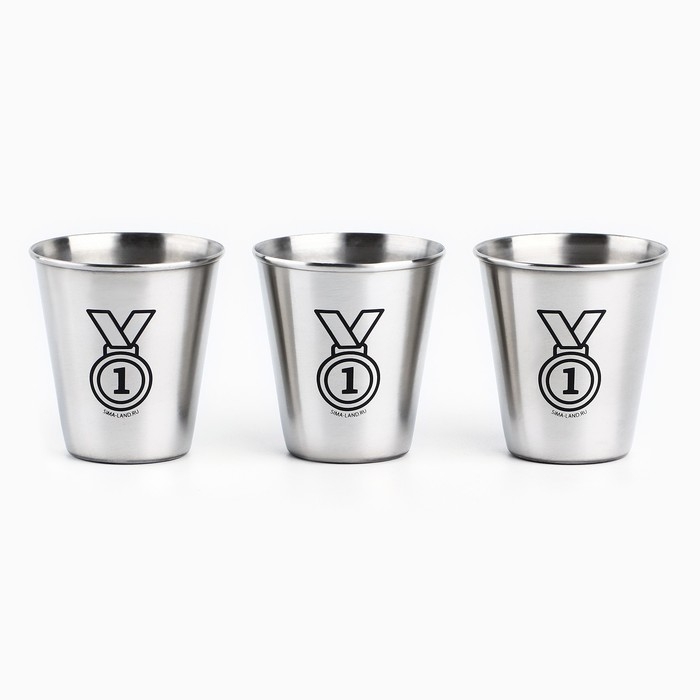 Стопки, набор в мешке &laquo;Мастер спирта&raquo;, 3 шт х 70 мл