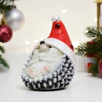 Фигура "Ежик новогодний" 11х8х9см Фигура "Ежик новогодний" 11х8х9см