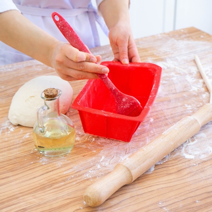 Форма для выпечки Доляна «Хлеб», силикон, 16,5×8,3×5,3 см, внутр.размер 14,5×6,3×5,3 см, цвет красный Форма для выпечки Доляна «Хлеб», силикон, 16,5×8,3×5,3 см, внутр.размер 14,5×6,3×5,3 см, цвет красный