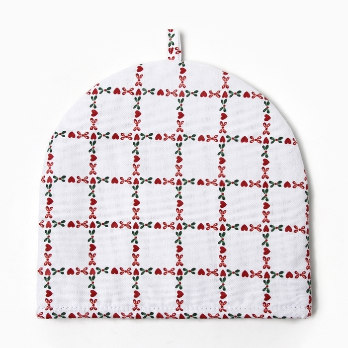 Грелка на чайник Этель "Flower Cage" 28х28см, 100% хл., рогожка 186 г/м2