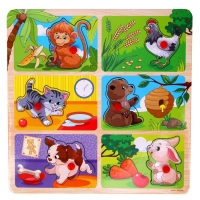 Рамка - вкладыш &laquo;Кто что ест&raquo;