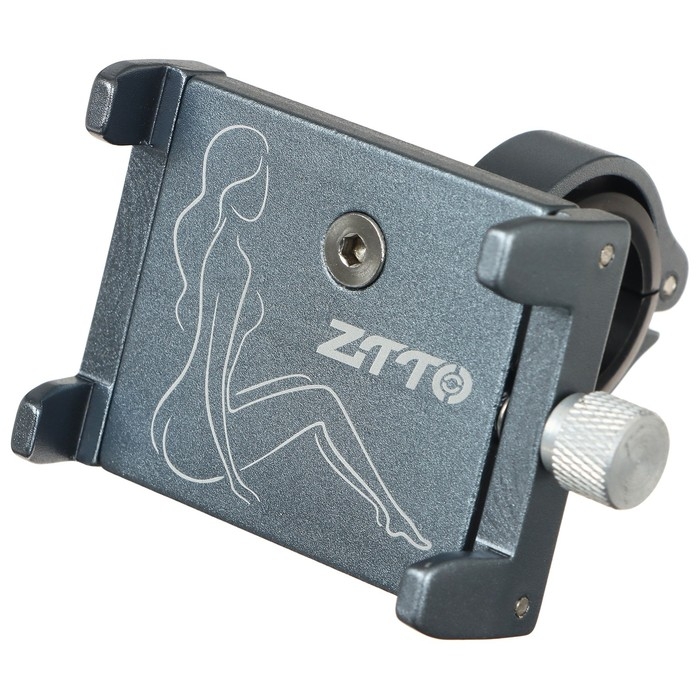 Держатель телефона на руль, алюминий, цвет серый Держатель телефона на руль, алюминий, цвет серый