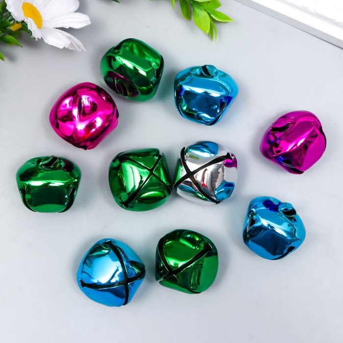 Набор декора для творчества металл Набор декора для творчества металл "Колокольчики большие" d=3 см набор 10 шт