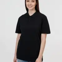 Рубашка поло унисекс Pulse, черная, размер S