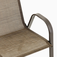 Набор садовой мебели: стол + 2 стула, коричневый, текстилен Набор садовой мебели: стол + 2 стула, коричневый, текстилен