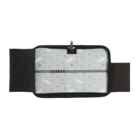 Пенал 1 секция 140 х 210 х 40 мм, откидной карман и косметичка, тканевый, Calligrata TOP Content "Маска"