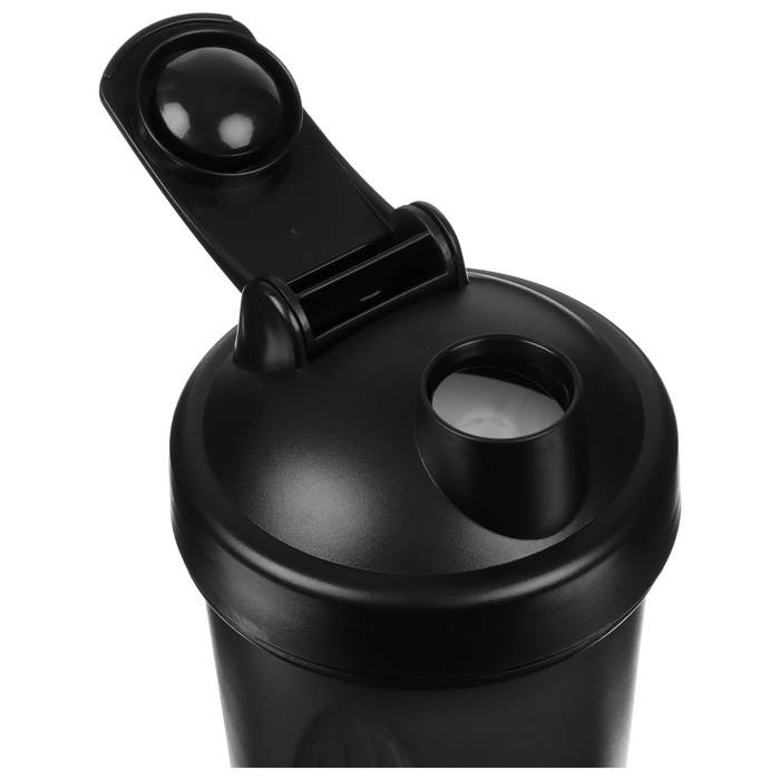 Шейкер для спортивного питания Onlytop, 400 мл, цвет черный
