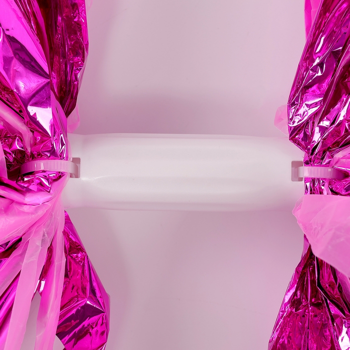 Помпон 1шт, цвет фуксия+ розовый Помпон 1шт, цвет фуксия+ розовый