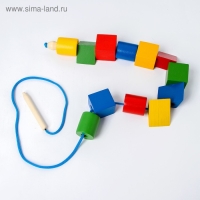 Шнуровка &laquo;Разноцветные геометрические фигуры&raquo;, 12 шт.