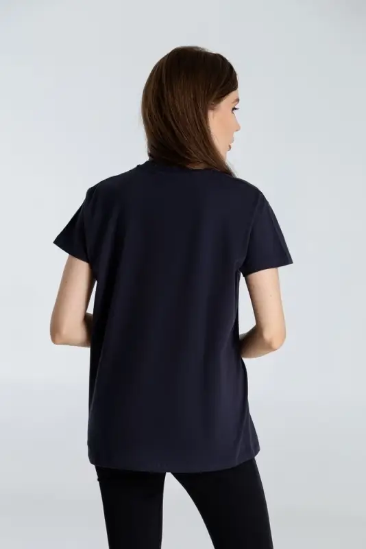 Футболка &laquo;Мы все слегка того&raquo;, темно-синяя, размер S