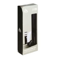 Набор сомелье электрический Luazon LSH-04, пробка, аэратор, штопор, от батареек, пластик Набор сомелье электрический Luazon LSH-04, пробка, аэратор, штопор, от батареек, пластик