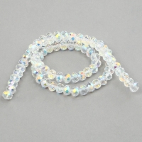 Бусины из стекла, набор 72 шт., размер 1 шт. &mdash; 8 мм, цвет белый