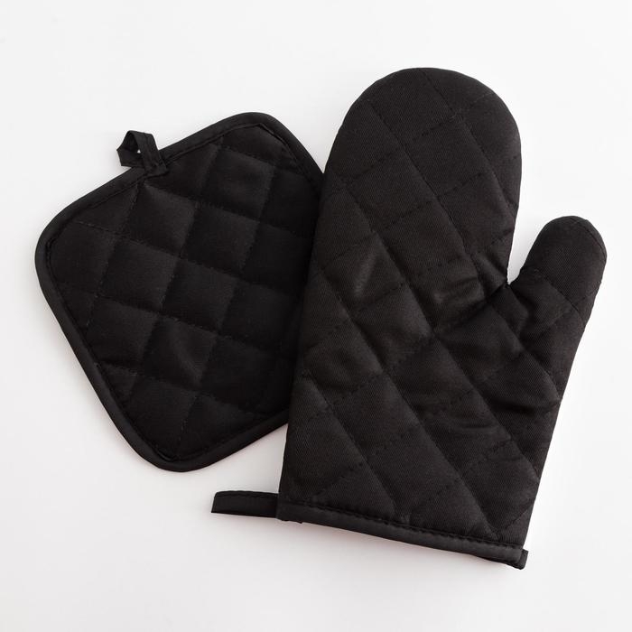 Кухонный набор Доляна Mrs right, прихватка 17*17 см, рукавица 26*16 см,100% п/э