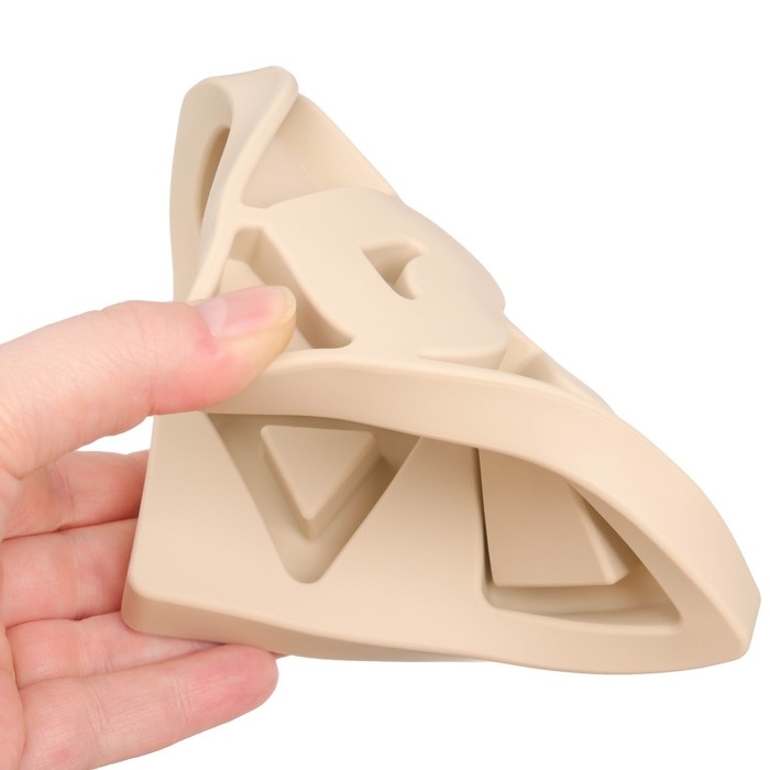 Развивающая игрушка - сортер &laquo;Изучаем фигуры&raquo;, пищевой силикон, цвет бежевый, Mum&Baby