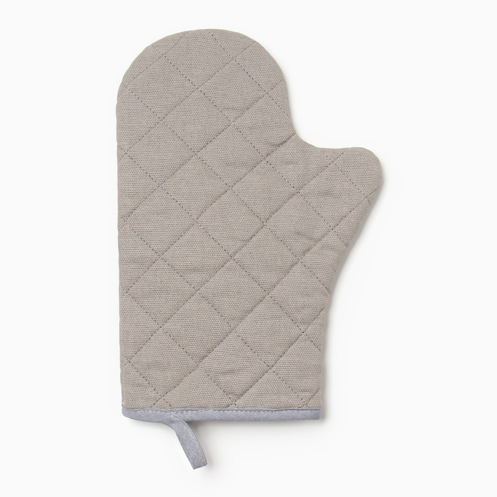 Набор кух. Доляна "Душевная кухня" цв.серый варежка-прихватка20х28см, прихватка17х17см