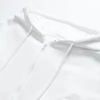 Толстовка унисекс оверсайз на молнии Zippy Terry, белая, размер M/L