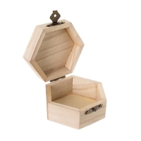 Шкатулка для росписи шестигранник 9х4,5х8 см Шкатулка для росписи шестигранник 9х4,5х8 см