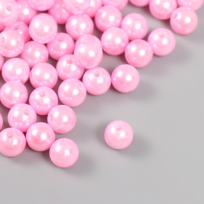 Набор бусин "Жемчуг" d 10 мм, 250 гр, нежно-розовый