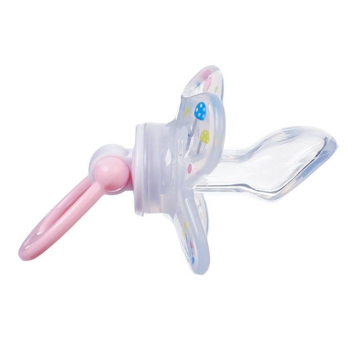 Соска - пустышка силиконовая ортодонтическая «Зайка», от 12 мес., с колпачком, цвет розовый Соска - пустышка силиконовая ортодонтическая «Зайка», от 12 мес., с колпачком, цвет розовый