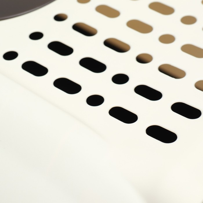 Туалет закрытый с откидным верхом 36 х 51 х 34 см, чёрный