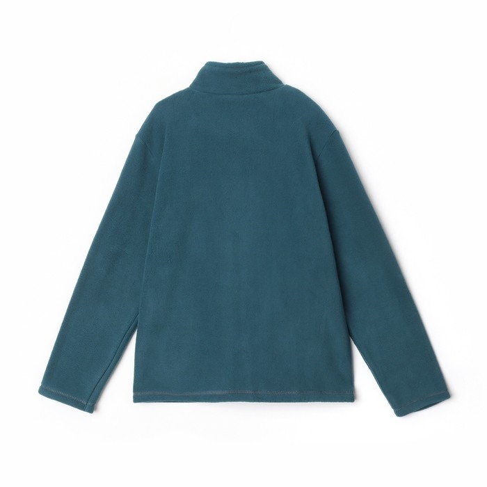 Джемпер флисовый детский, цвет тёмно-бирюзовый, рост 146 см