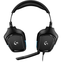 Наушники LOGITECH G432, игровые, микрофон, 2 м, чёрные Наушники LOGITECH G432, игровые, микрофон, 2 м, чёрные