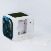 Часы - будильник электронные детские "Динозавр" настольные, с подсветкой, 8 х 8 см, ААА Часы - будильник электронные детские "Динозавр" настольные, с подсветкой, 8 х 8 см, ААА