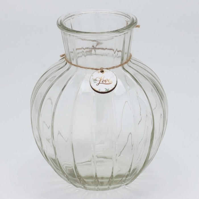 Ваза для цветов &laquo;Love&raquo;, 19,5 х 15 см.
