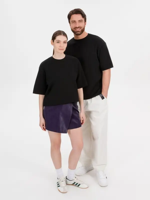 Джемпер с коротким рукавом Siluetti Volumica, черный, размер M/L Джемпер с коротким рукавом Siluetti Volumica, черный, размер M/L