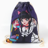 Мешок для обуви &laquo;Хэллоуин: Девочка с косичками&raquo; хлопковкая 30 х 40 см