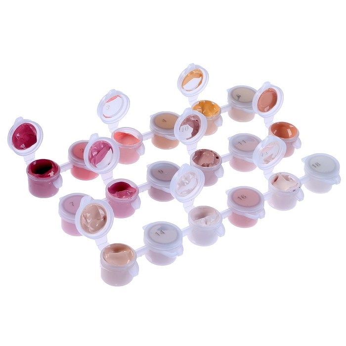 Набор акриловых красок &laquo;&lrm;Светлый день&raquo;&lrm;, 18 цветов