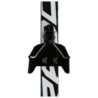 Комплект лыжный: пластиковые лыжи 170 см без насечек, стеклопластиковые палки 130 см, крепления NN75 мм