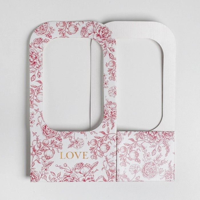 Коробка-переноска для цветов &laquo;Цветы&raquo;, 17 &times; 12 &times; 32 см