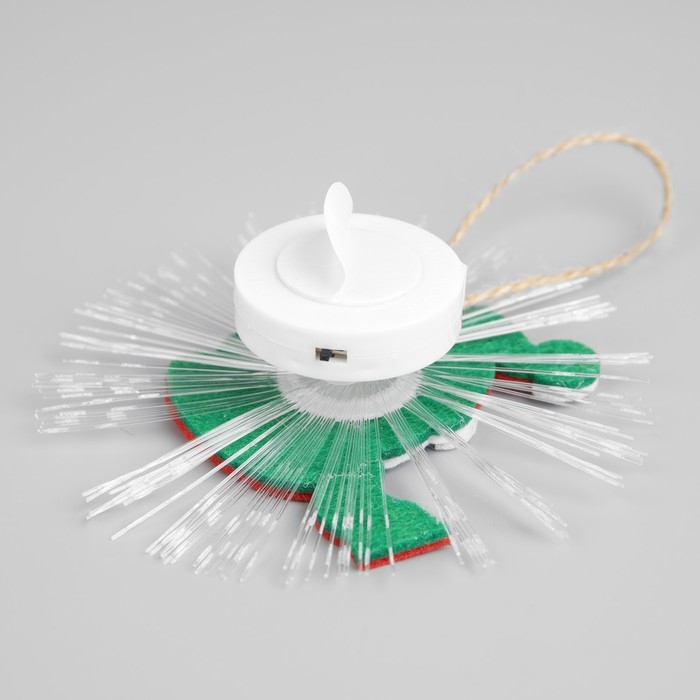 Световая подвеска &laquo;Снеговик&raquo; 10 см, батарейки LR44х3 (в комплекте), свечение мульти