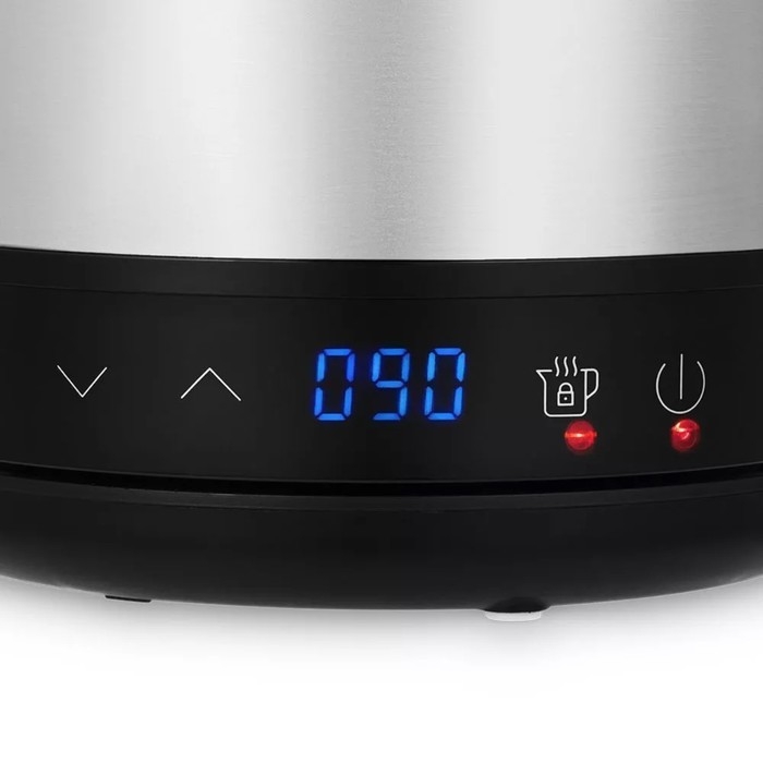 Чайник электрический Kitfort КТ-6198, металл, 1.7 л, 2200 Вт, чёрно-сребристый Чайник электрический Kitfort КТ-6198, металл, 1.7 л, 2200 Вт, чёрно-сребристый