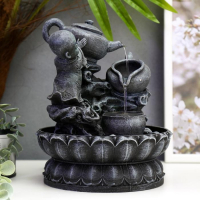 Фонтан настольный с подсветкой "Маленький Будда с чайником" 25х19,5х19,5 см Фонтан настольный с подсветкой "Маленький Будда с чайником" 25х19,5х19,5 см