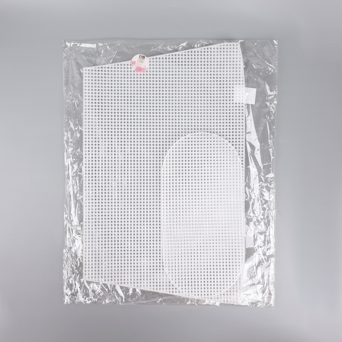 Канва-основа для вышивания корзины, пластиковая, 47,5 × 29,5 × 38,5 см, 30 × 15 см, цвет белый Канва-основа для вышивания корзины, пластиковая, 47,5 × 29,5 × 38,5 см, 30 × 15 см, цвет белый