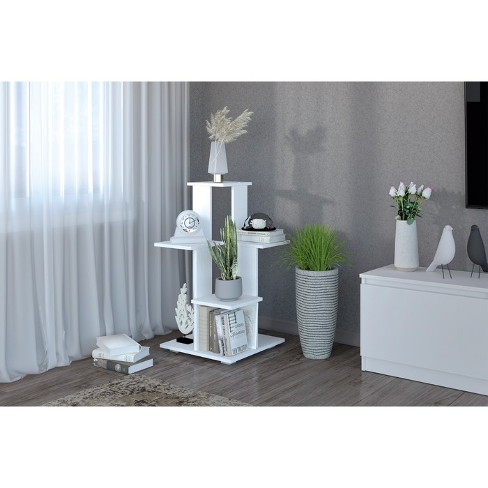 Подставка для цветов №1, 500х500х852, Белый Подставка для цветов №1, 500х500х852, Белый