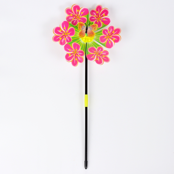 Ветерок &laquo;Бабочка на цветке&raquo;, цвет МИКС