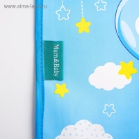 Нагрудник для кормления &laquo;Зайка&raquo; непромокаемый на липучке, с карманом