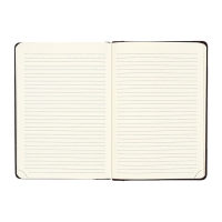 Ежедневник недатированный, твердая обложка кожзам с поролоном, термо тиснение, перфорация, ляссе, кремовый блок 70 г/м2, коричневый